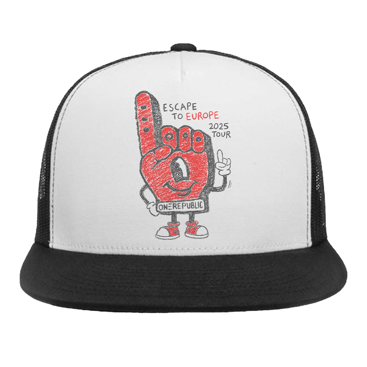 "Escape To Europe" Foam Finger Trucker Hat