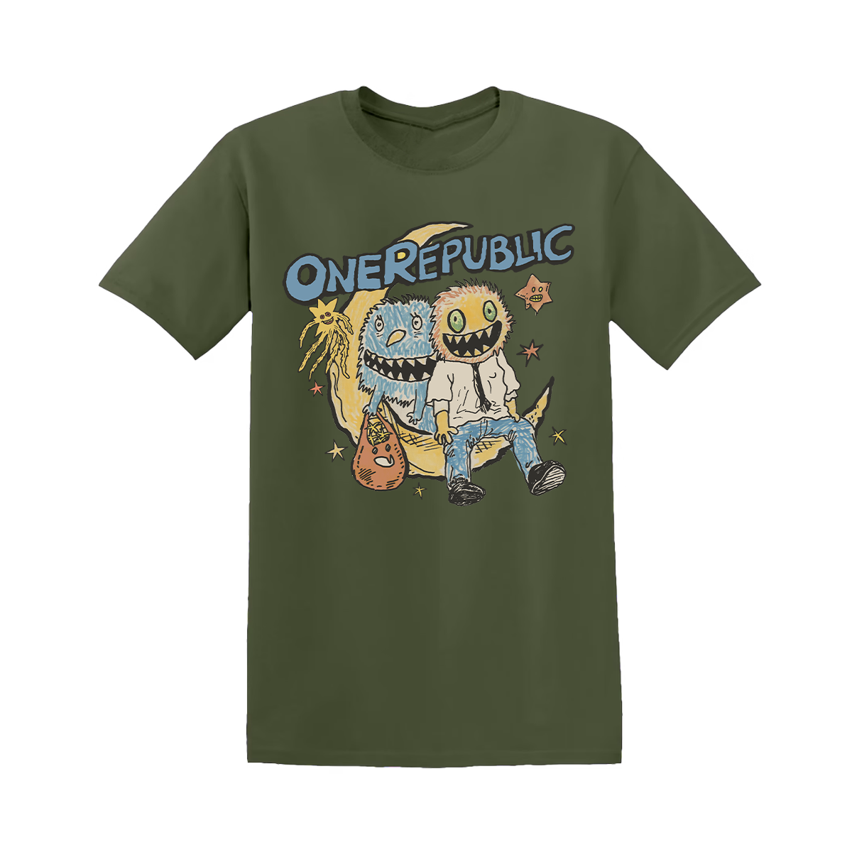 Green "Counting Stars" Gremlin Tee