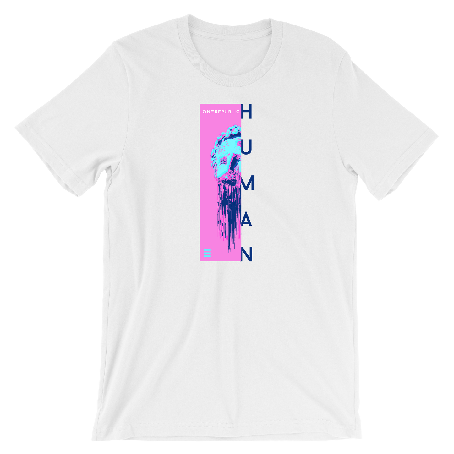 White HUMAN Statue Tee