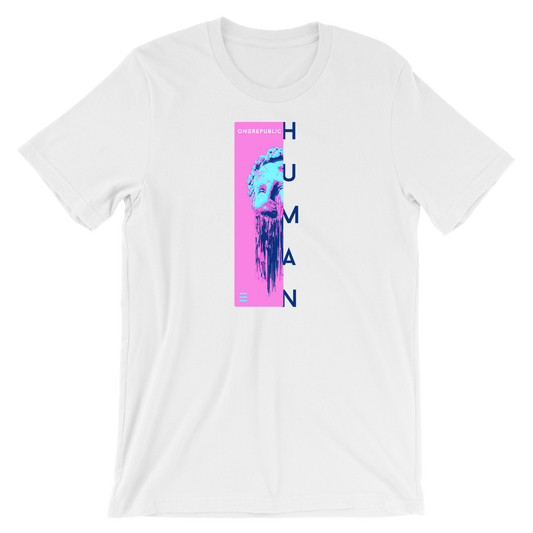 White HUMAN Statue Tee