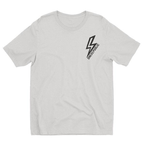 White Lightning Bolt Tee