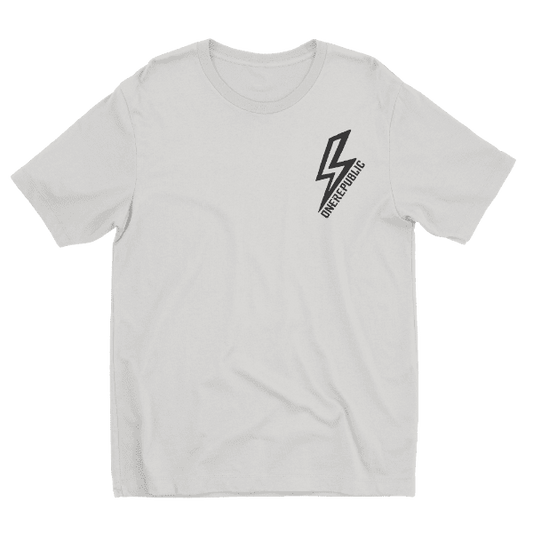 White Lightning Bolt Tee