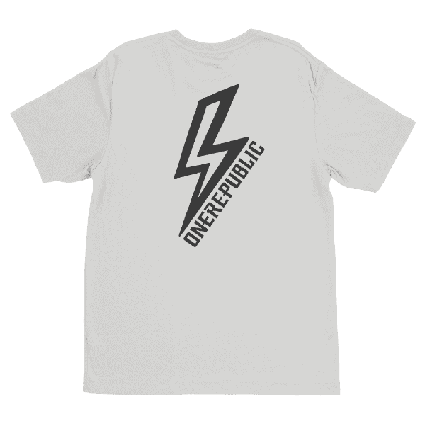 White Lightning Bolt Tee