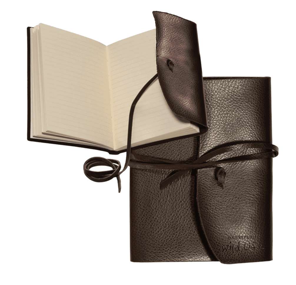 "Wild Life"  Embossed Leather Journal