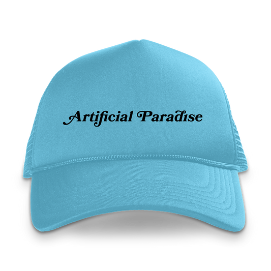 Blue Artificial Paradise Trucker Hat