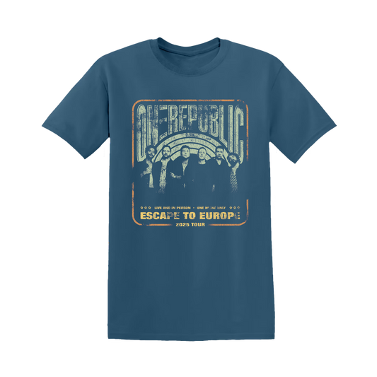 Blue "Escape To Europe" Tour Shirt