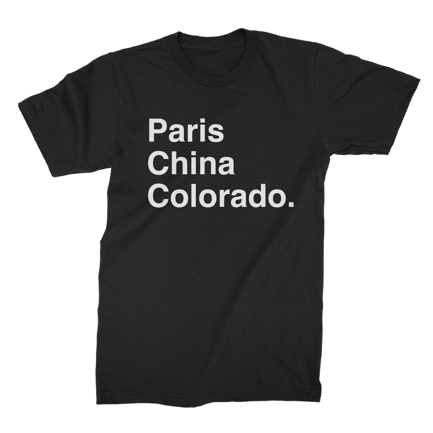 Paris, China, Colorado Tee