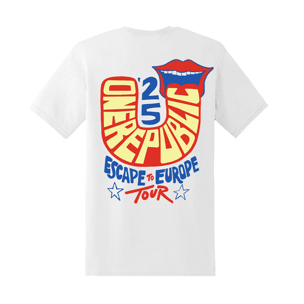 Escape To Europe Lips Tee