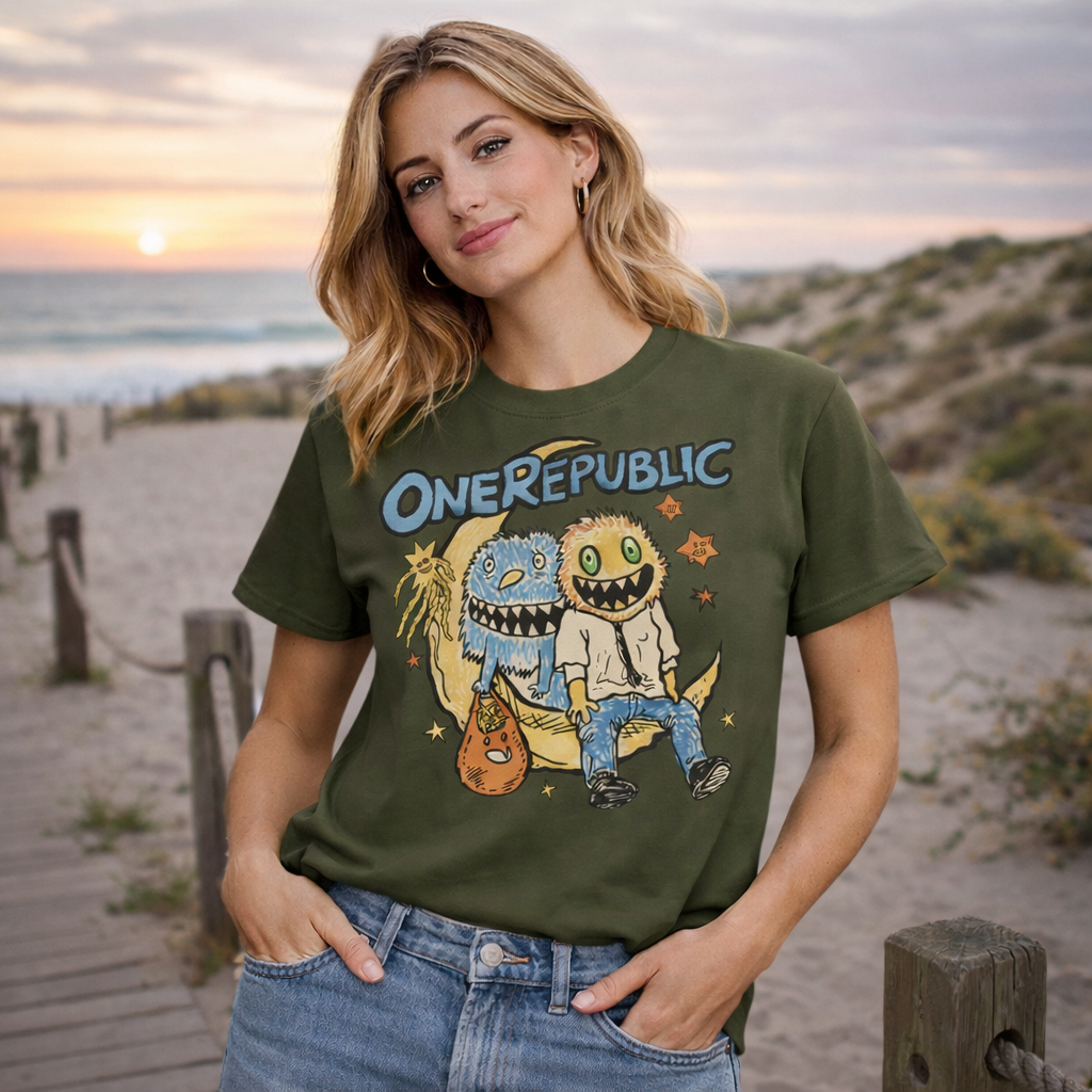 Green "Counting Stars" Gremlin Tee